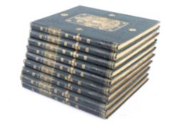A collection of nine volumes of the Library of Shakespeare. Illustrated by Sir John Gilbert.
