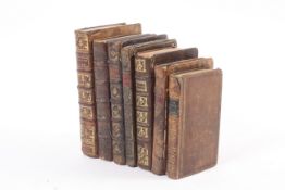 Seven miscellaneous 18th and 19th century leather bindings.