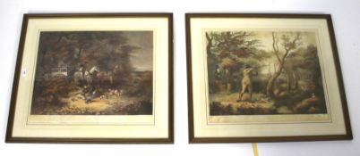 Two 19th century coloured prints. Both d