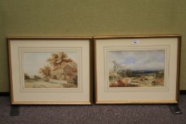 Two 19th century school landscape waterc