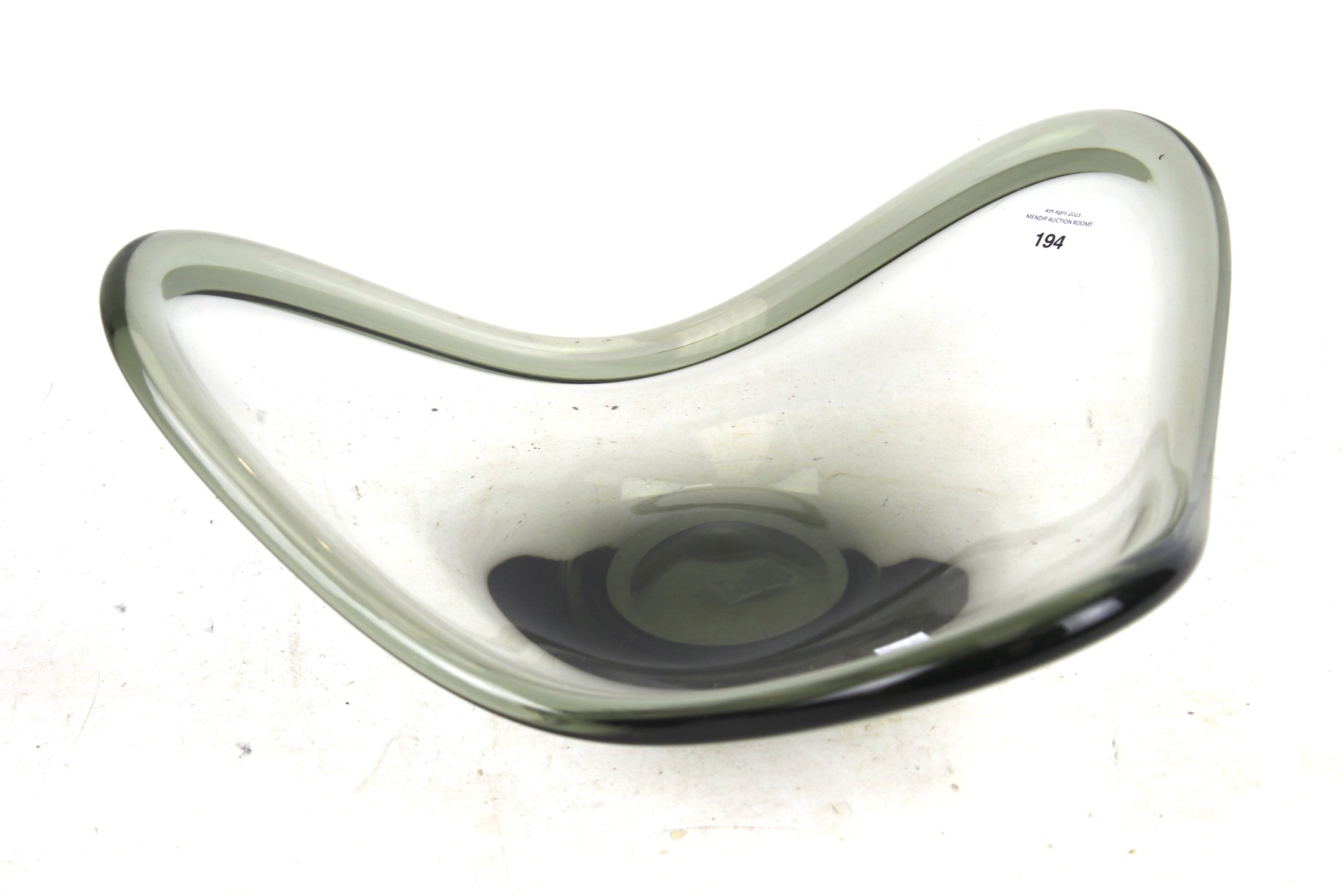 A 1960s Holmegaard (Danish) smoked glass