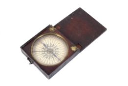 A 19th century mahogany cased travelling