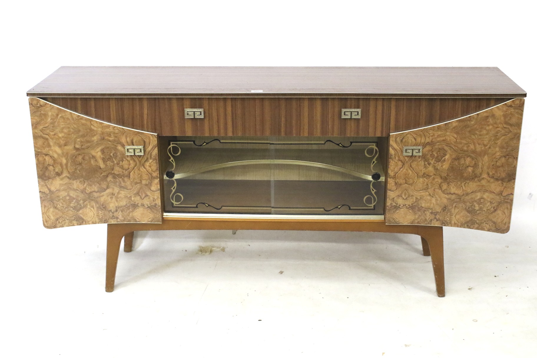 A 1960s style formica sideboard. Central