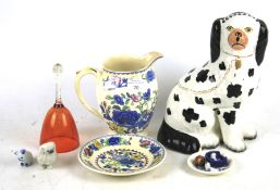 An assortment of glassware and ceramics.