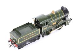 A Hornby O gauge clockwork tinplate loco