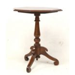 A 20th century mahogany occasional table