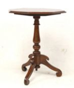 A 20th century mahogany occasional table