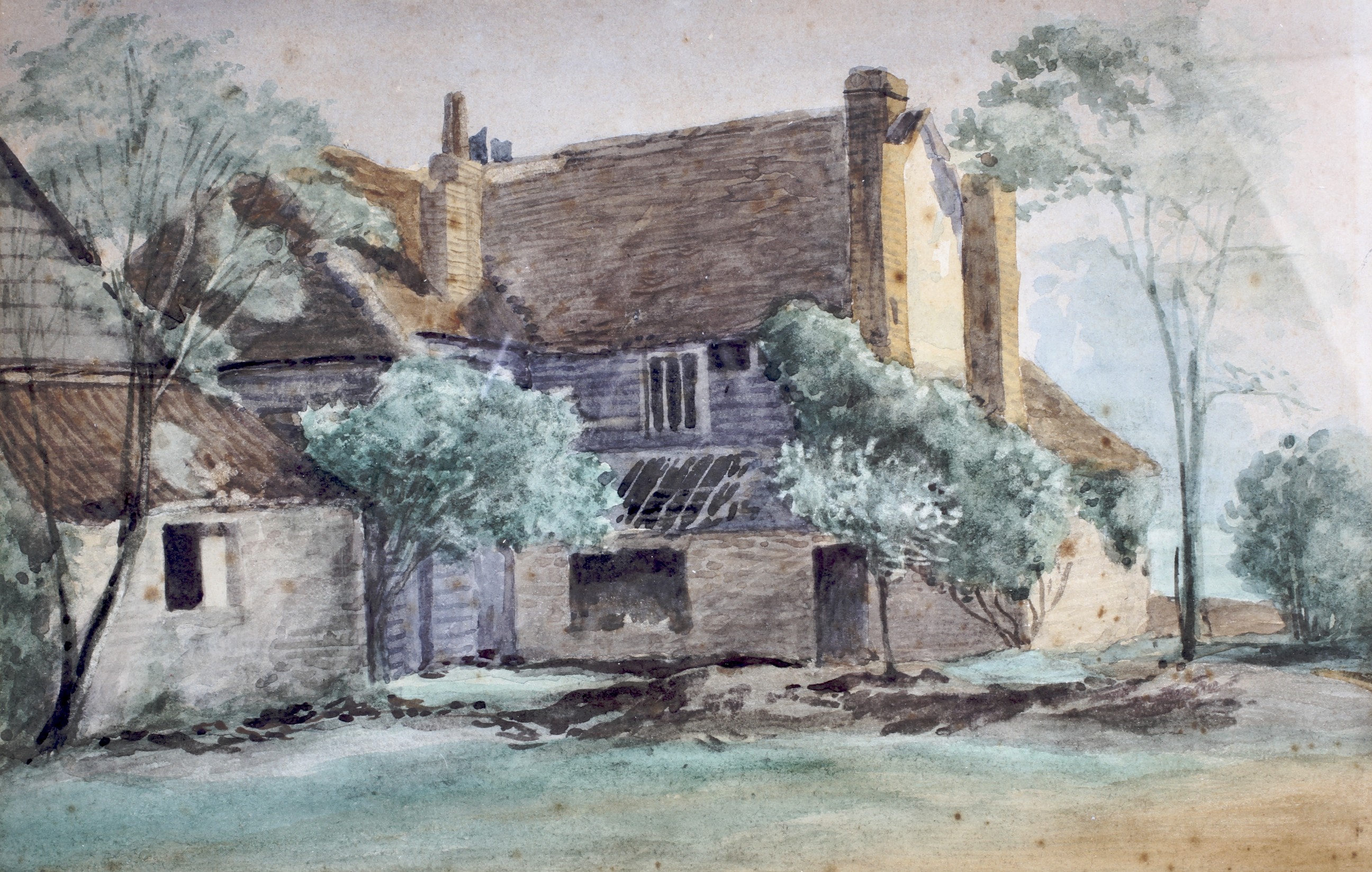 Four 19th century watercolours. Comprisi - Image 5 of 5