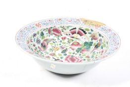 A large Chinese Canton famille rose bowl.