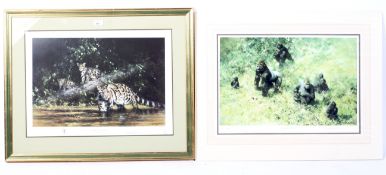 Two David Shepherd (1931-2017) signed limited edition coloured prints.