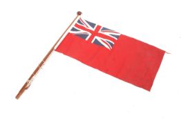 A contemporary tender stern flag.