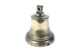 A brass ships bell stamped GR VI.