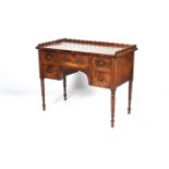 A 19th century mahogany kneehole desk.