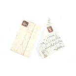 Two One Penny Red stamps on covers,