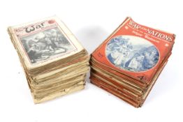 A collection of WWI and WWII illustrated war magazines" The war illustrated" " War of th nations".