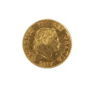 Coin- George III (1760-1820), half-sovereign 1817.