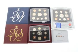 3 proof sets 2000 deluxe, 2001 & 2002.
