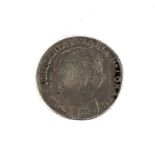 A 1693 shilling coin. Ex-jewellery piece.