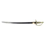 A 18th century style memorial sword.