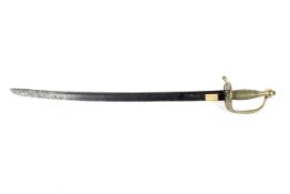 A 18th century style memorial sword.