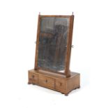 A Georgian mahogany dressing table swing mirror.