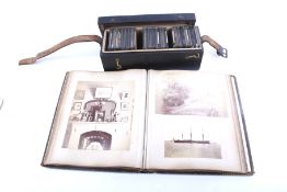 A Victorian photograph album to include views of London, Isle of Wight,