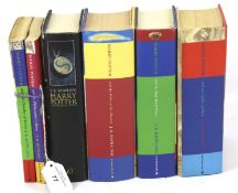 A full set of six 'Harry Potter' books.
