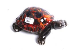 An Anita Harris figure of a tortoise.