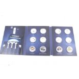 Official collection 50th anniversary of moon landing. Souvenir coin set from Solomon Islands.