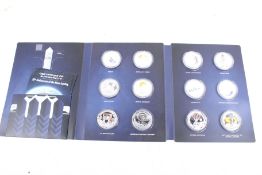 Official collection 50th anniversary of moon landing. Souvenir coin set from Solomon Islands.