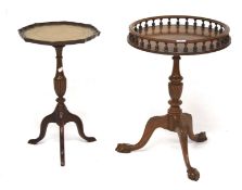 Two reproduction occasional tables.