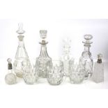 A group of assorted vintage glassware.