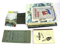 A collection of assorted motor bike related books and maps. Including Triumph & AJS, etc.