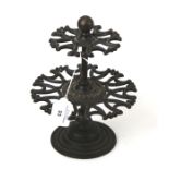 A vintage East Midlands Railway cast iron desk stamp stand.