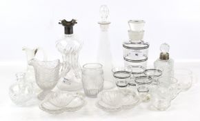 A collection of assorted glassware.