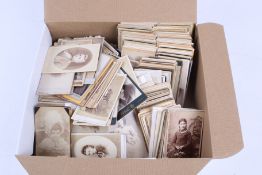 Large collection of approximately 500 carte de Visite CDV Victorian photographs