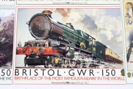 Six reproduction GWR posters.