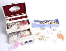A large collection of miscellaneous costume jewellery.