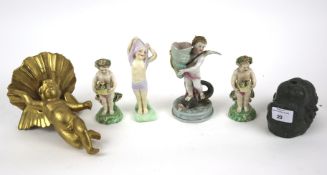 A collection of assorted 19th & 20th century figurines.
