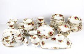 A collection of assorted Royal Albert Old Country Roses tea and dinner service.