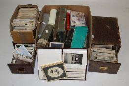 A large collection of assorted vintage postcards and ephemera.