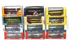 A collection of assorted diecast model buses. Including Corgi Classics, all boxed.