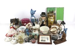 A collection of assorted 20th century ceramics and glassware.