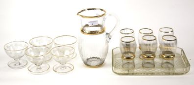 A group of assorted 20th century glassware.