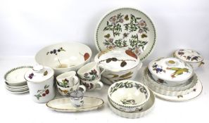 A collection of Royal Worcester and Portmeirion tableware.