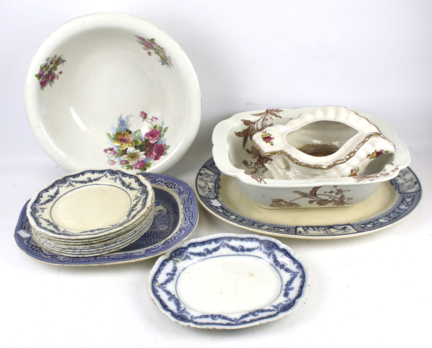 An assortment of Victorian ceramics. Inc