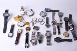 A collection of ladies and gentlemen's watches.