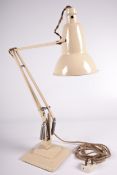 Vintage / Retro : A model 1227 cream Anglepoise lamp made and signed by Herbert.