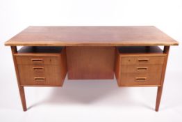Vintage / Retro : A Scandinavian teak desk.