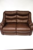 A contemporary Parker Knoll two seater sofa.